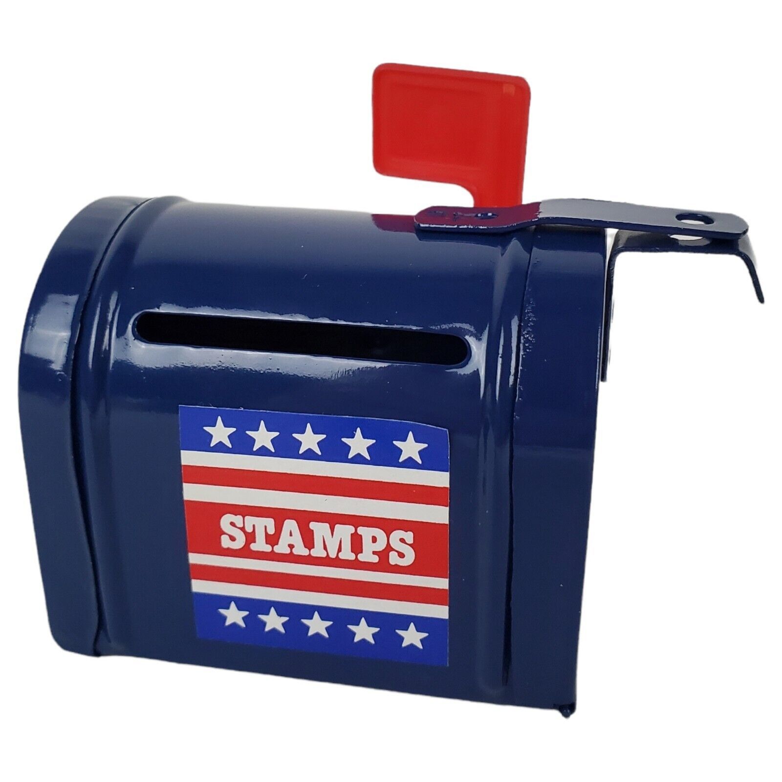 Mailbox Stamps Roll Holder Dispenser USPS Blue Red Current New