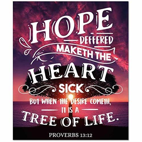 Express Your Love Gifts Scripture Canvas Tree of Life Proverbs 13:12 Religious W