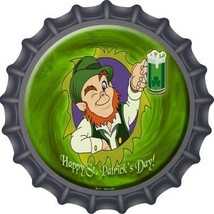 Happy St. Patricks Day Novelty Metal Bottle Cap Sign - $21.95
