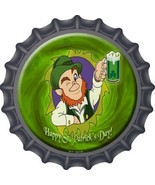 Happy St. Patricks Day Novelty Metal Bottle Cap Sign - $21.95