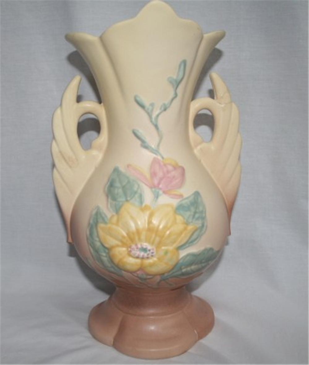 Hull Pottery Large Magnolia Peach Yellow 2 And 47 Similar Items