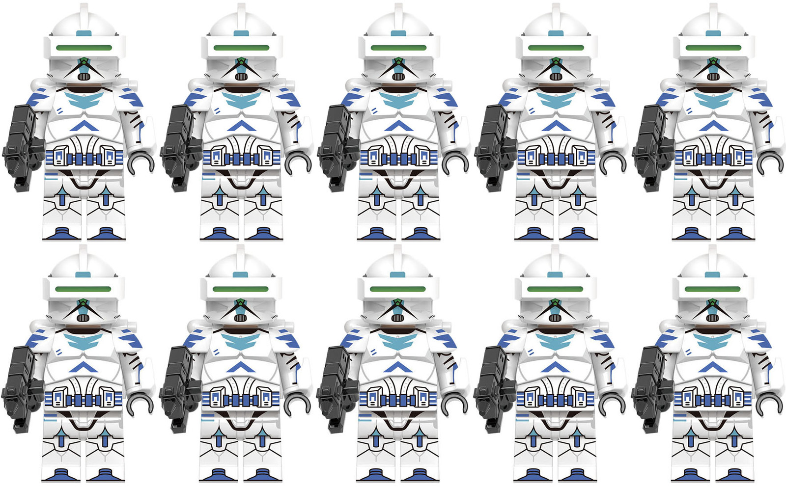 Star Wars 798th Core Defense Legion Army Set 10 Minifigures Lot