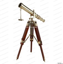 Vintage Brass Telescope on Tripod Stand use DF Lens Antique Desktop Telescope fo