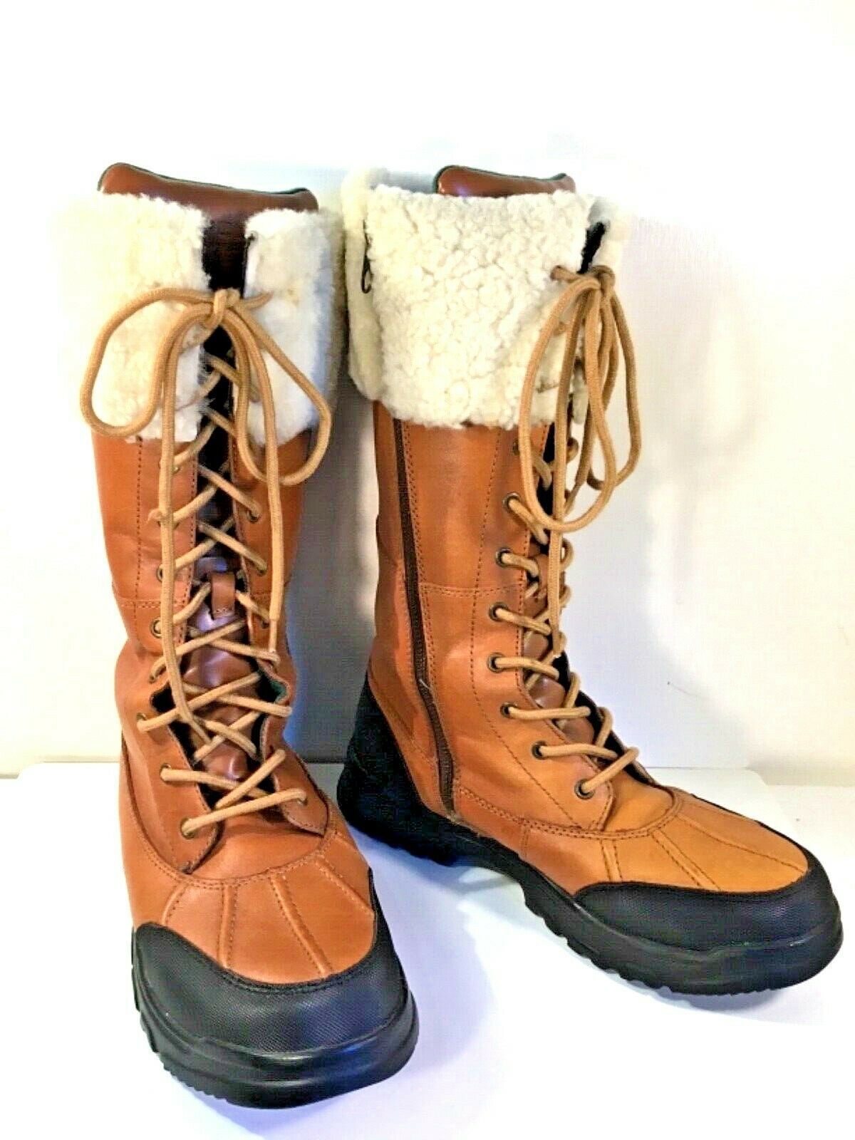 Polo Sport Ralph Lauren Big Boys Size 6 Leather Hunting Winter Boots