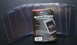 (10) BCW Large Semi Rigid Card Holder #1 For PSA BGS Grading Submissions - $8.49