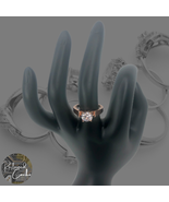 Rose Gold Tone Metal Rhinestone Statement Cocktail Ring Fashion Jewelry ... - $20.00