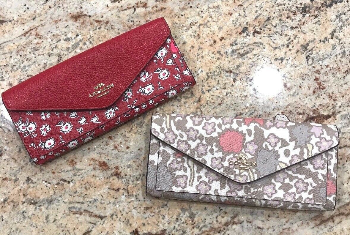 coach yankee floral wallet