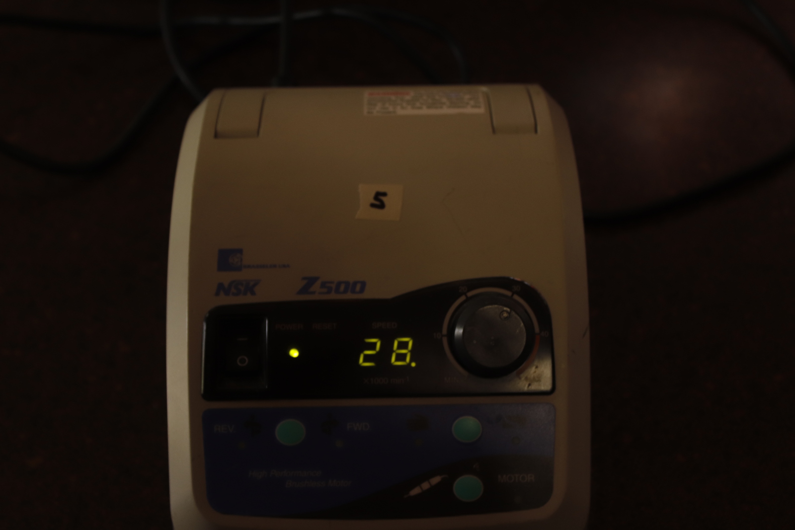 NAKANISHI NSK Z500 Brushless Motor, Dental Laboratory Handpiece Console