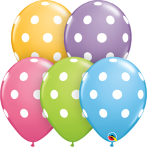 Big Polka Dot Latex Balloons - Spring Assortment - 11" - 10ct - Party supplies - $9.27