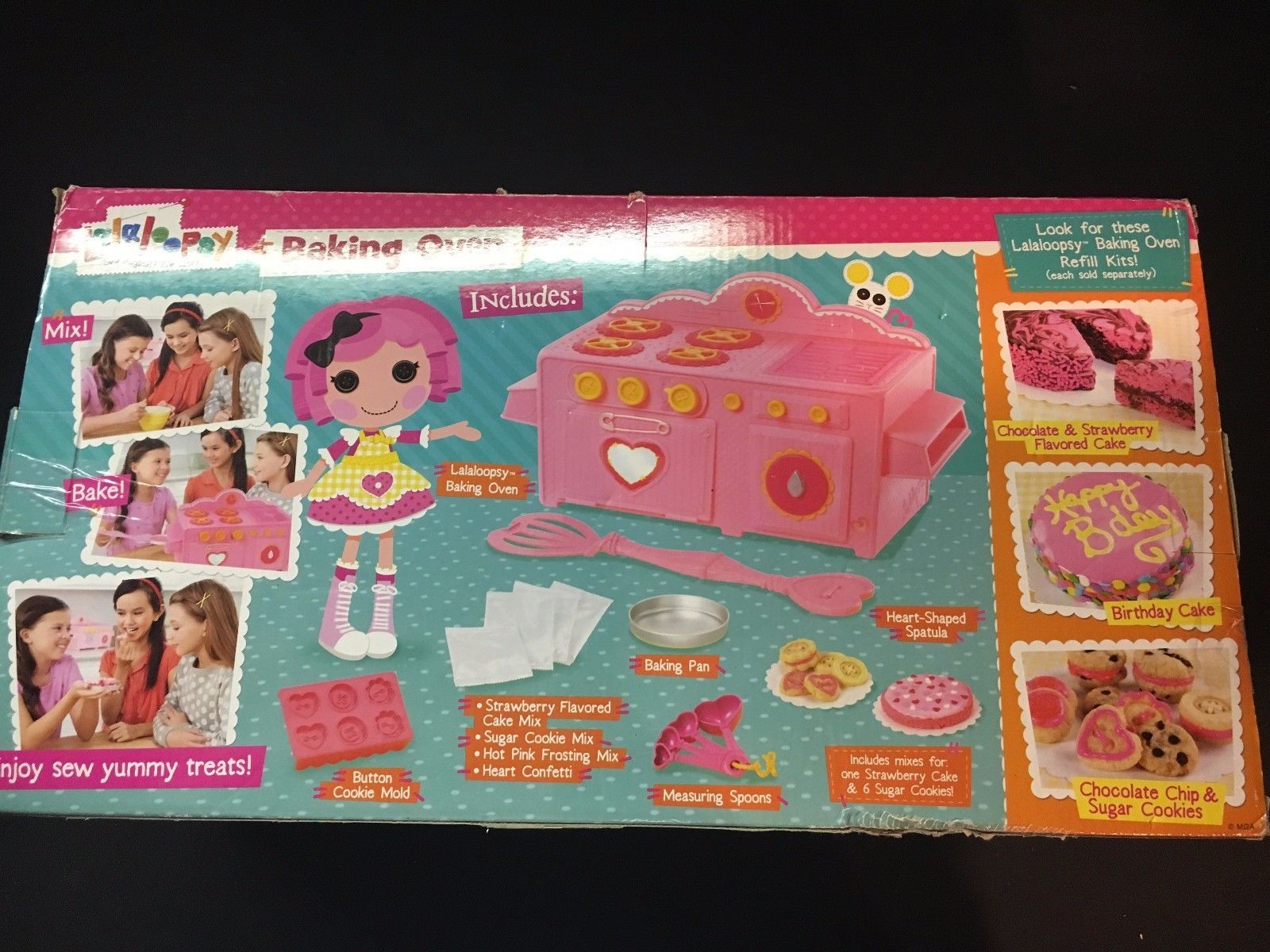 Easy Bake Oven Pink Mix Cookies Play Kitchen Real Working Oven Lalaloopsy New Kitchens 