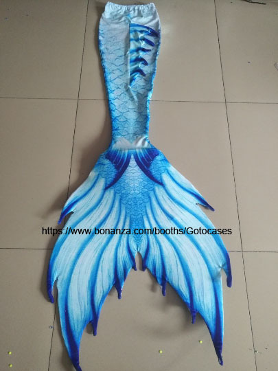 2018 White Realistic mermaid Tails for Swimming Monofin Best Gift Girls Adult
