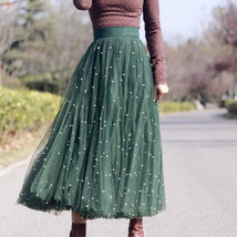 Pink Full Long Tulle Skirt Holiday Outfit High Waisted Tulle Skirt Plus Size image 7