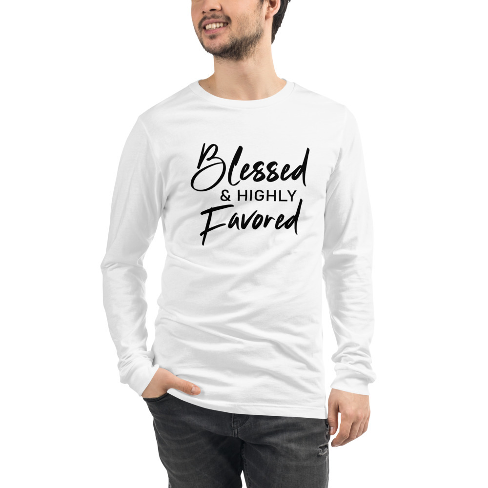 blessed black and highly favored shirt