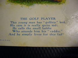 Vintage Golf Player Postcard image 2