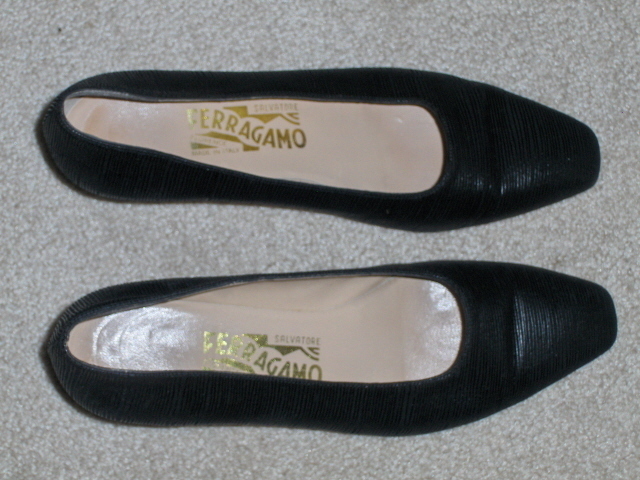 Salvatore Ferragamo Italy Black Heel Shoes 8 - Heels
