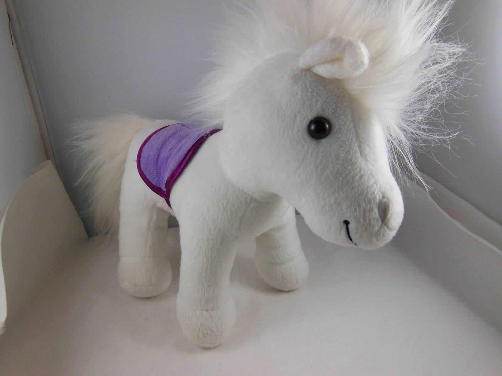 white horse stuffed animal