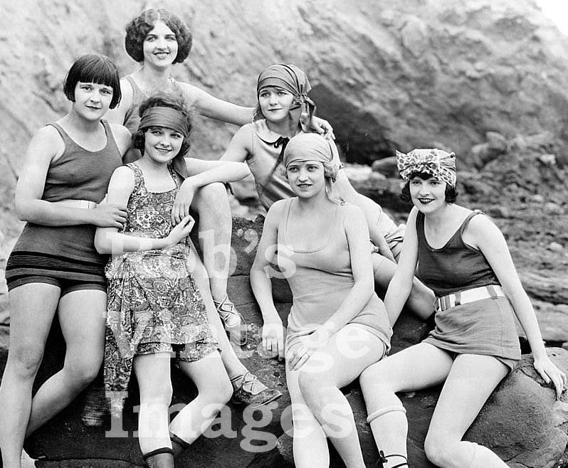 Flappers Girls Swimsuits Fashions 1923 Photo 6 Jazz Prohibition Roaring 20s Other Antique Images