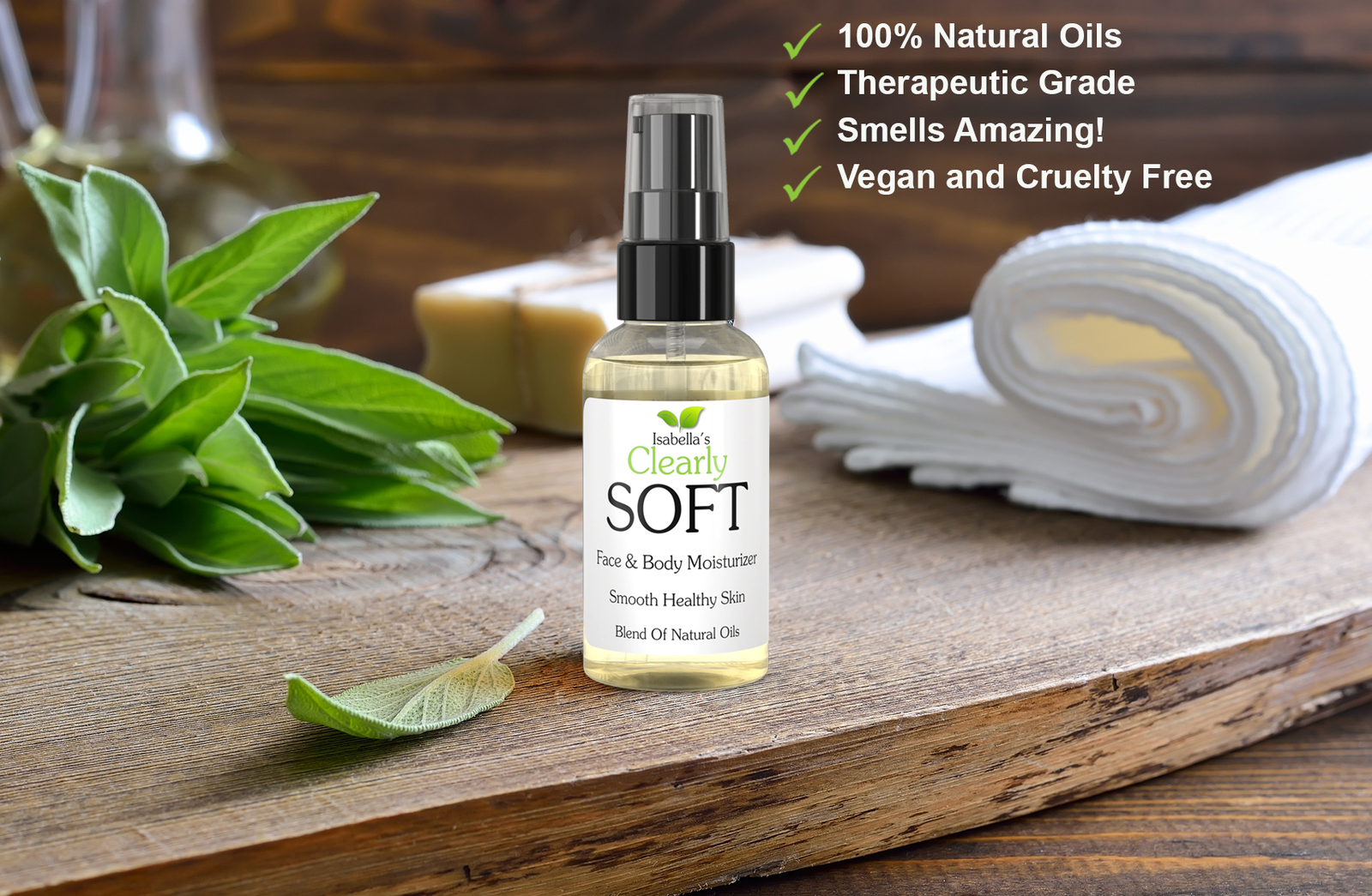 Clearly SOFT SENSITIVE, Gentle Face and Body Oil Moisturizers