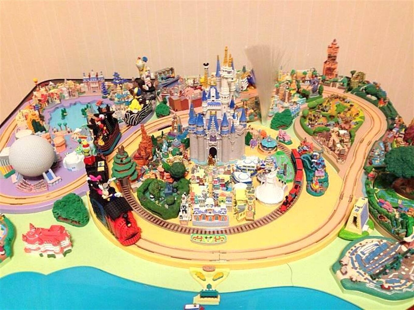 tiny disneyland diorama