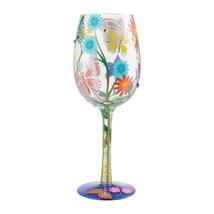 Lolita Wine Glass Bejeweled Butterfly 15 o.z. 9" Gift Boxed w Recipe Collectible image 3