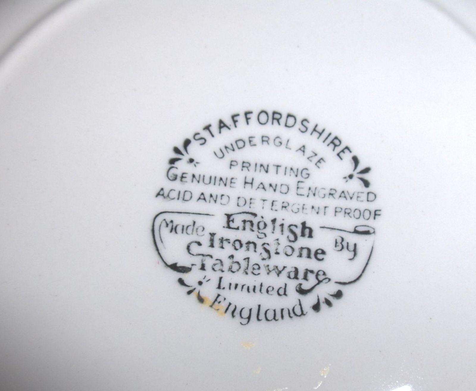 2 Staffordshire English Ironstone Tableware Castles Brown Transfer ...