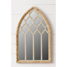 Gothic Cathedral Wood Mirror -19.5&#39;&#39; x 31.5&#39;&#39;H - $255.00