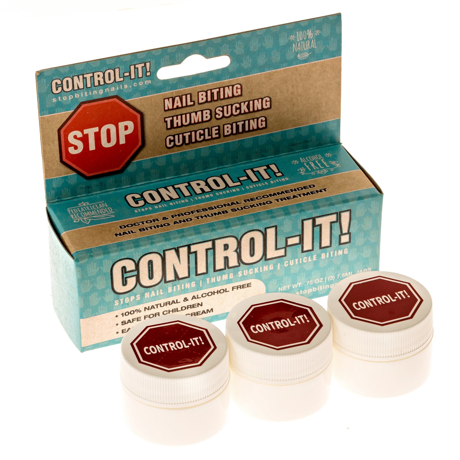 ControlIt Stop Thumb Sucking & Nail Biting Cream (3Pack) AllNatural