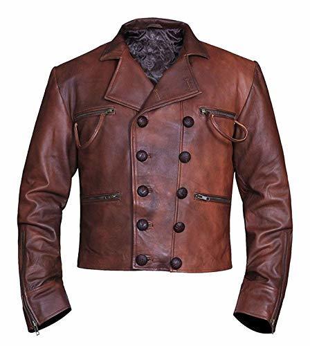 Primary image for Men's Jason Momoa Antique Biker Aqua Vintage Arthur Motorcycle Leather Jacket