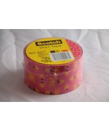 Scotch Duct Tape 1.88 in x 10 yds New Sealed Single Roll Pink Geometric ... - $11.87