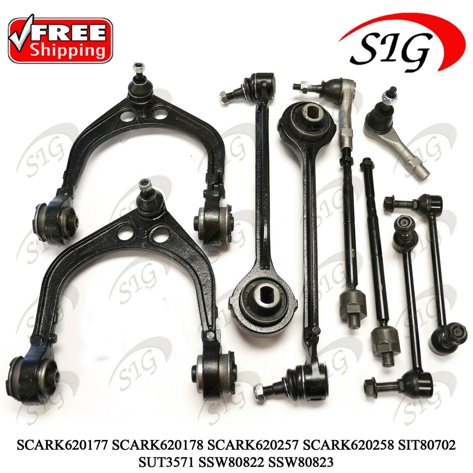 10Pc JPN Front Suspension Kit for Chrysler 300 2005 2006 2007 2008 2009 2010 Tie Rod Linkages