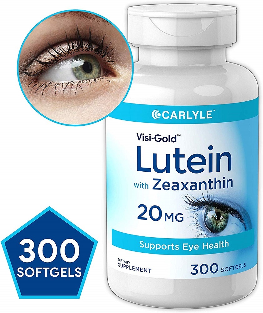 Lutein and Zeaxanthin 20 mg 300 Softgels Value Size Supports Eye Health Dietary Supplements