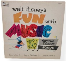Walt Disney’s Fun with Music 30 Favorite Disney Songs LP Disneyland DQ 1209 Mono