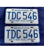 1973 to 1978 Canada British Columbia Pair of License Plates TDC 546 - $24.99