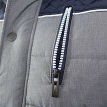 Holstark Men's Zip Up Multi Pocket Insulated Fleece Lined Two Tone Athletic Vest image 13