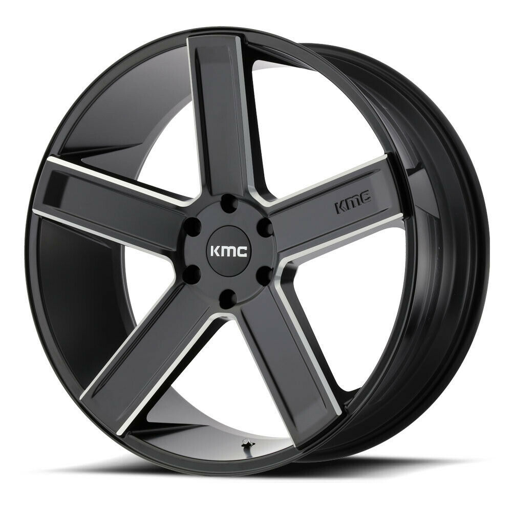 KMC KM 237 17 X 9 6 X 5.5 S-BLK-MACH-RG-38 MM-KM 237 MD 17906038 N