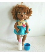 Baby Alive Super Snacks Snackin’ Treats Baby Brown Curly Hair Doll Good ... - $24.99