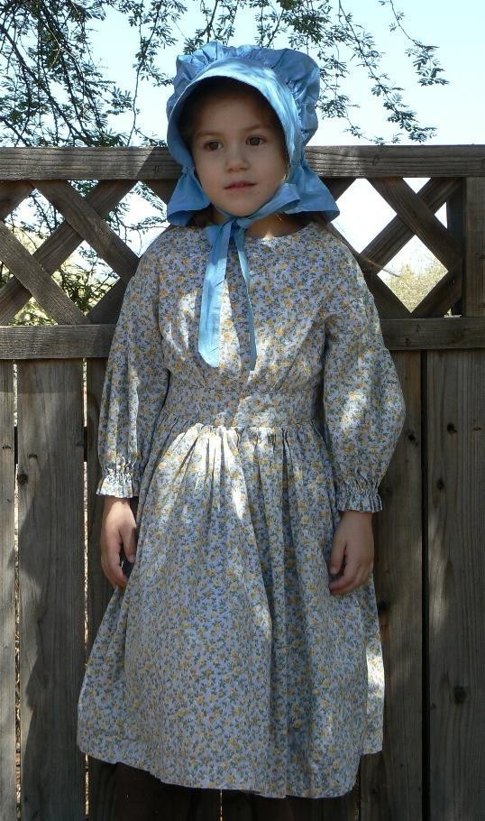 Calico Dress Laura Ingalls Prairie Dress - Costumes, Reenactment, Theater