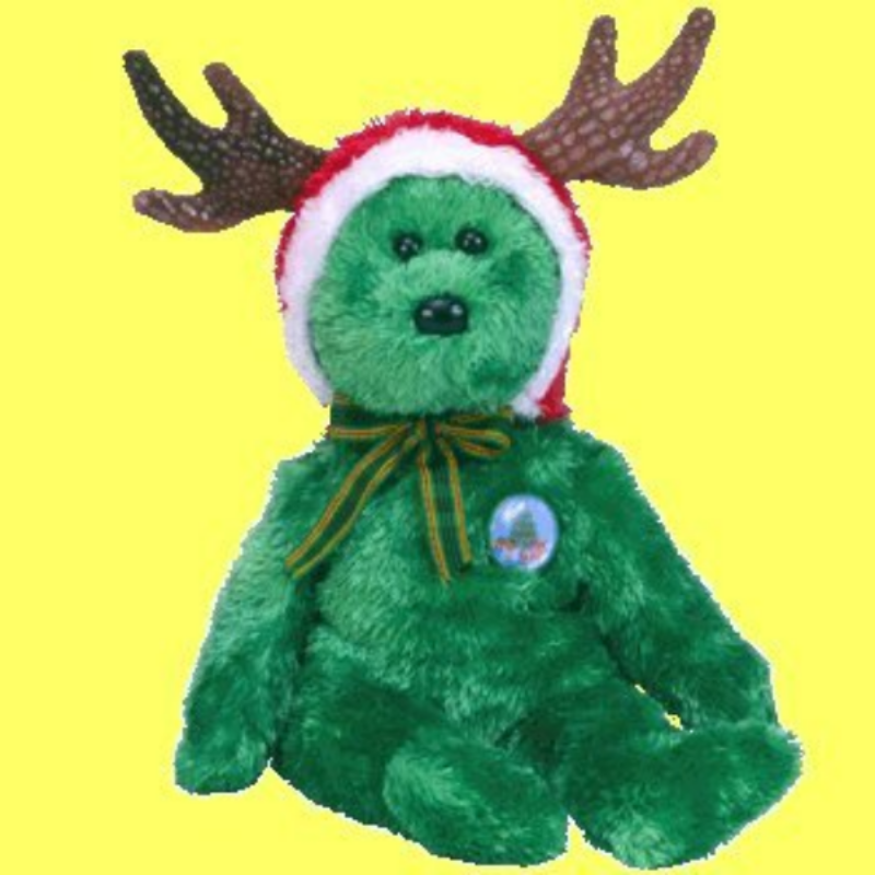 2002 holiday teddy beanie baby