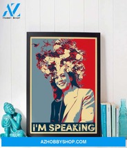 I&#39;M Speaking Feminism Kalama Harris Quote Canvas And Poster - $49.99