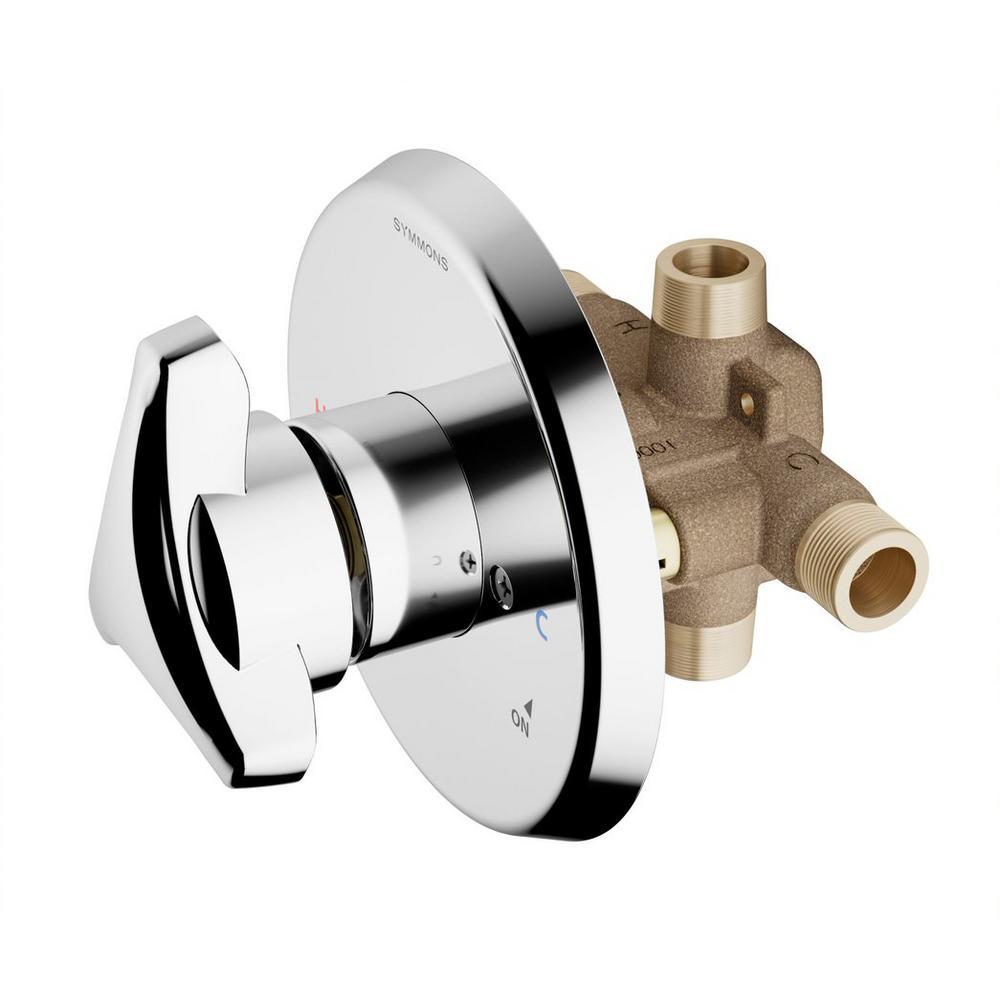 Symmons Temptrol Brass Tub And Shower Valve With Service Stops