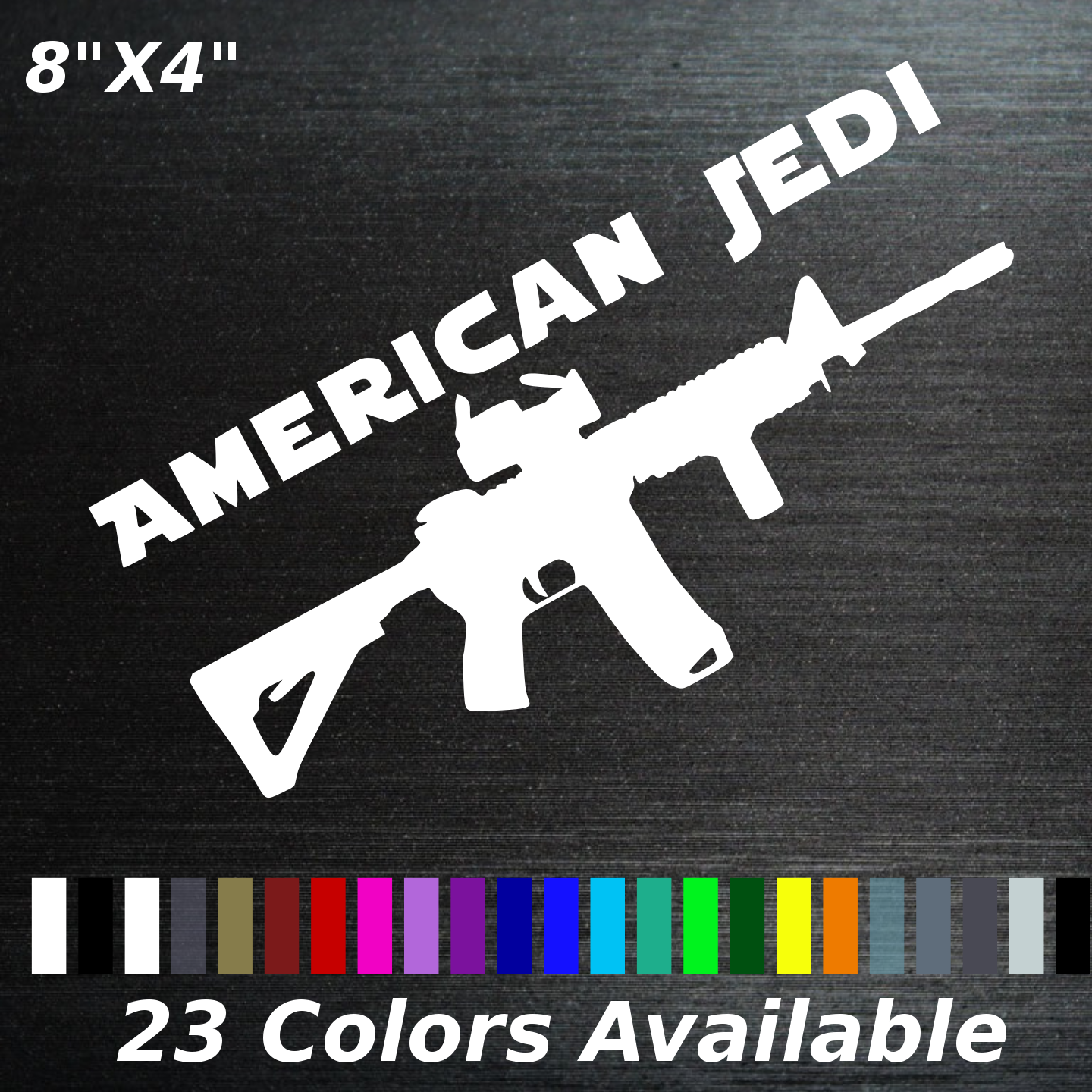 American Jedi AR-15 Decal Sticker