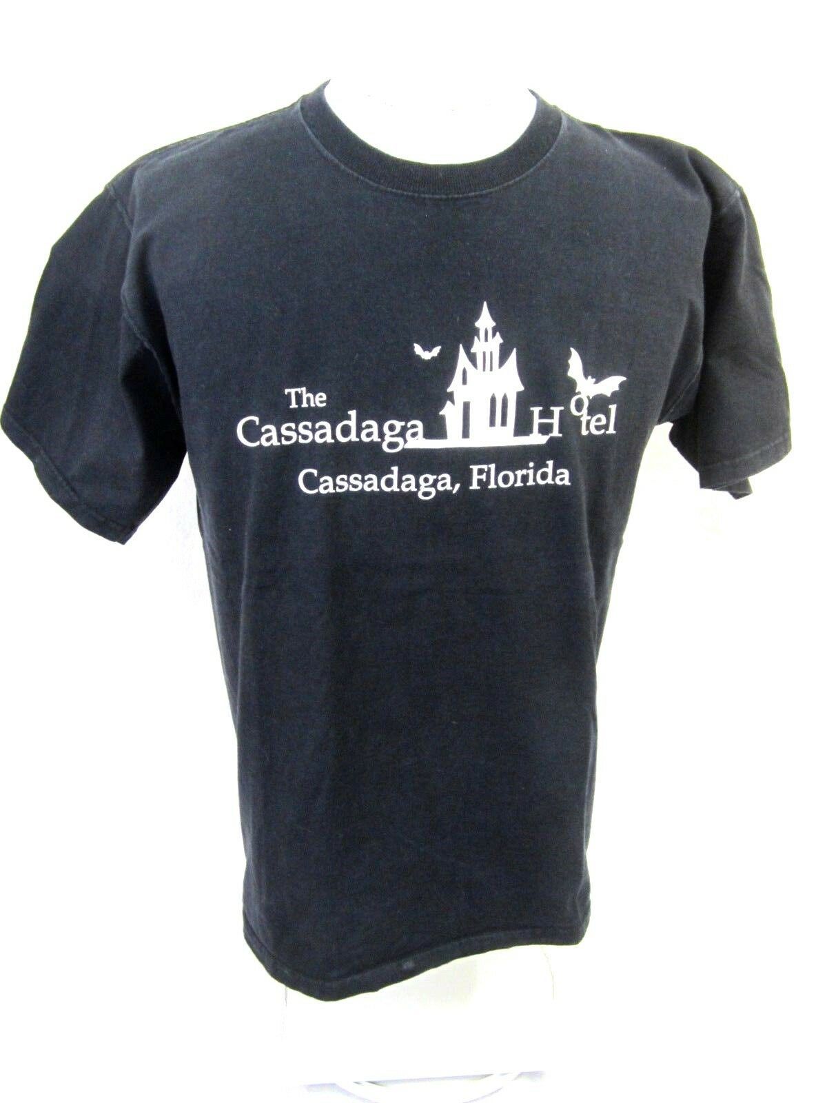 CASSADAGA HOTEL Florida T Shirt Unisex sz L spooky bats psychic medium town - $17.63 57