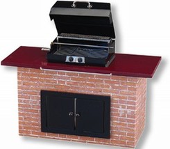 Backyard Barbecue Grill Empty BBQ 1.712/0 Reutter Porcelain DOLLHOUSE Mi... - $59.33