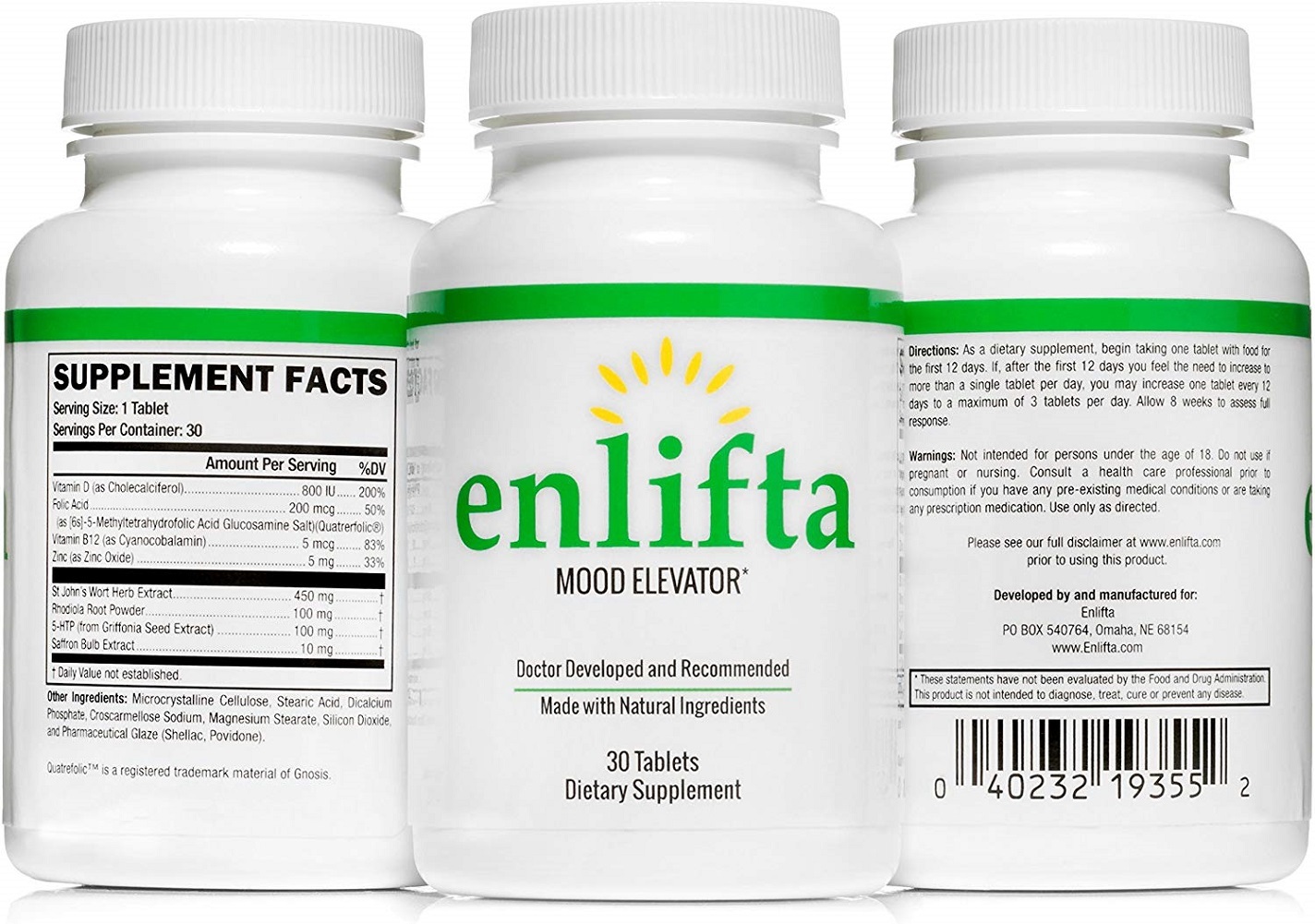 Only Doctor Designed Depression Pill, Enlifta Depression Supplement