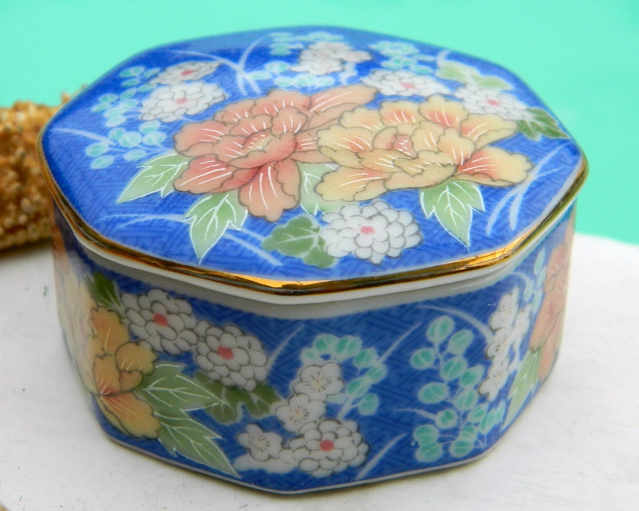 Vintage TAKAHASHI Porcelain Trinket Box San Francisco