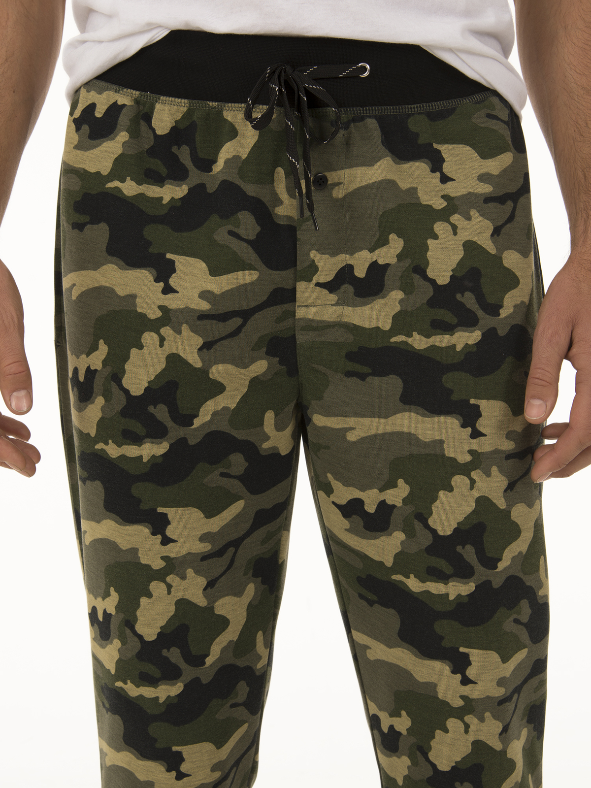 Fruit of the Loom Men's Camo Jogger Sleep Pant Mens Camouflage Lounge ...