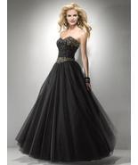 Sexy Strapless Black or Pink Beaded Prom Pageant Evening Gown Dress, Fli... - £221.27 GBP