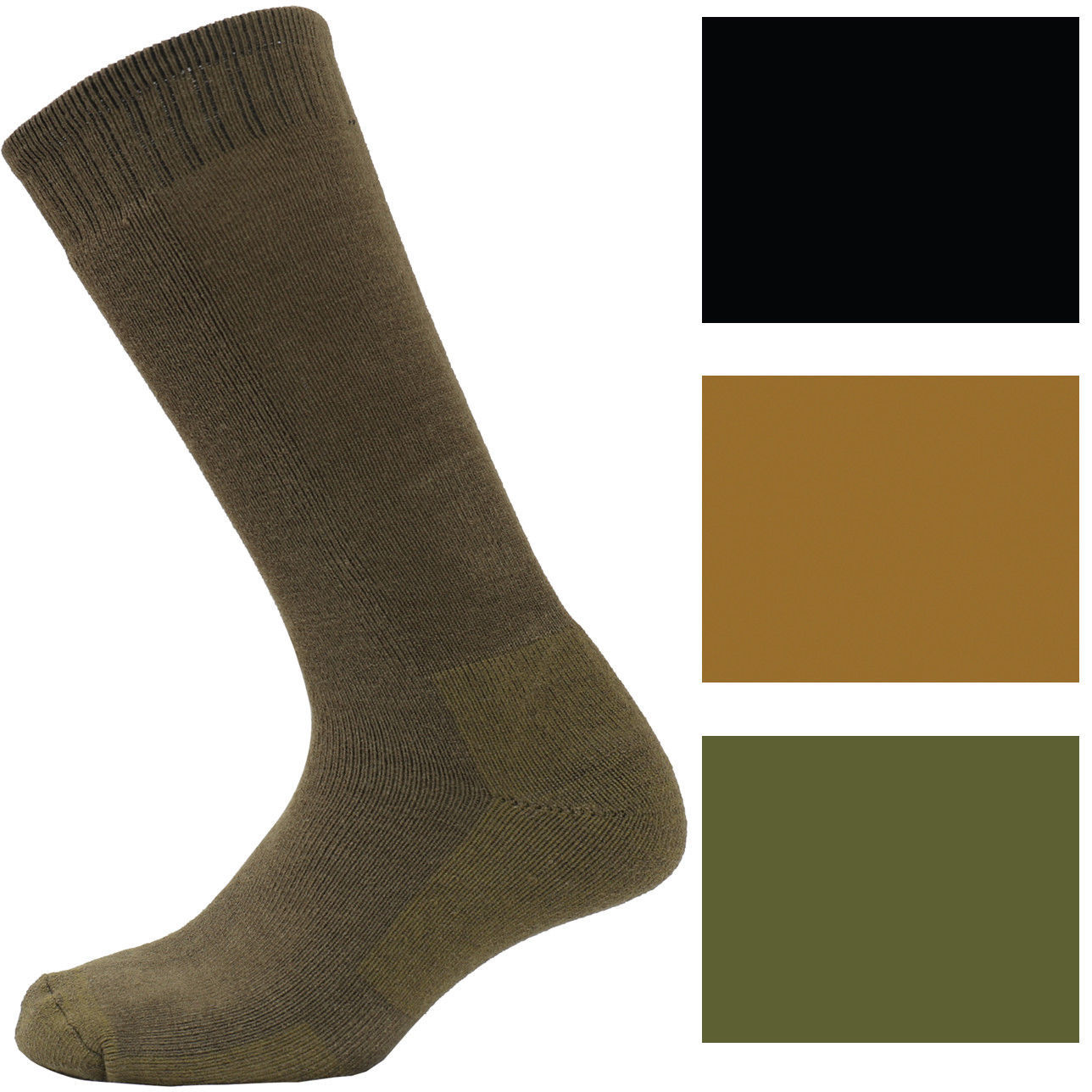 MidCalf Tactical & Military Boot Socks Army Cushioned Acrylic Nylon