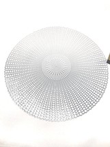 Brocade Round PLACEMATS Silver Set of 4 - $19.79