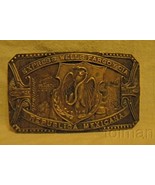 Express Wells Fargo Y CIA Republica Mexicana brass belt buckle - $19.00